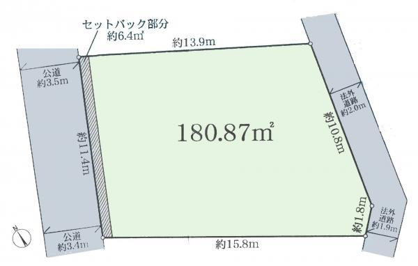 180.87平米 【内外観】区画図
