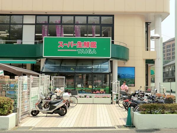 スーパー生鮮館TAIGA岡津店730ｍ 【周辺環境】スーパー