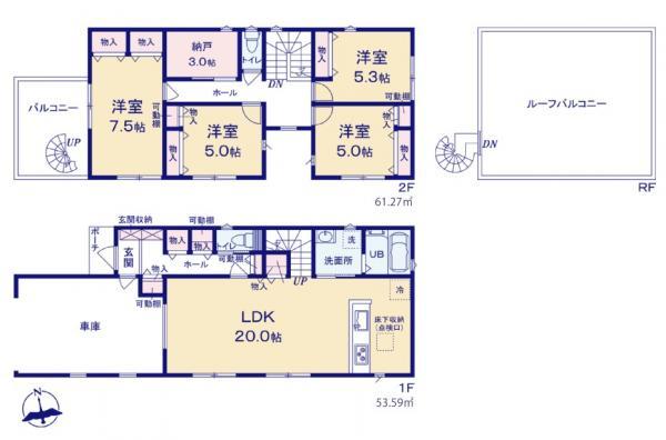 間取り図 【内外観】間取り図