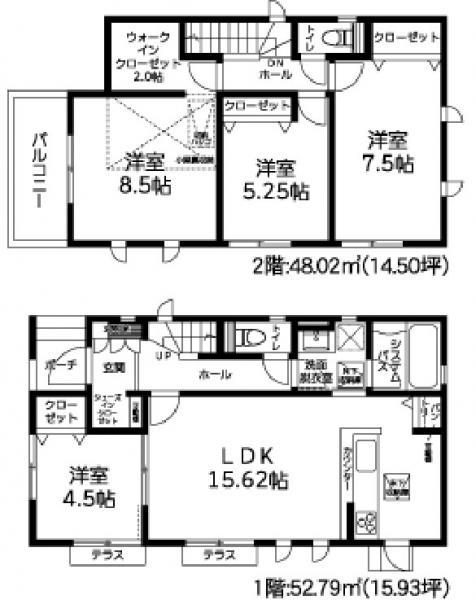 間取り 【内外観】間取り図